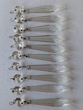 10 VGC 9.5cm Vintage Crystal