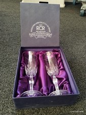 Lead Crystal Champagne Flutes
