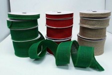 Wired Edge Burlap Ribbon Hessian Jute Rustic~WEDDINGS~BOWS~DISPLAYS~XMAS