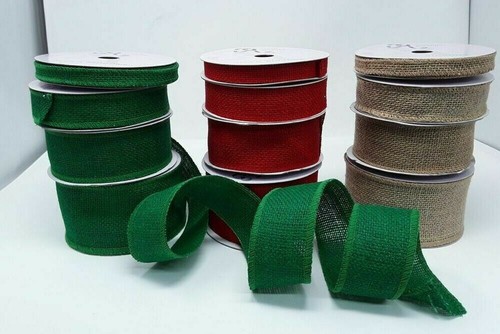 Wired edge burlap ribbon - edge,