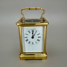 Vintage brass carriage clock - vintage,