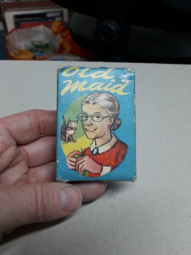 Old maid card - maid, tower