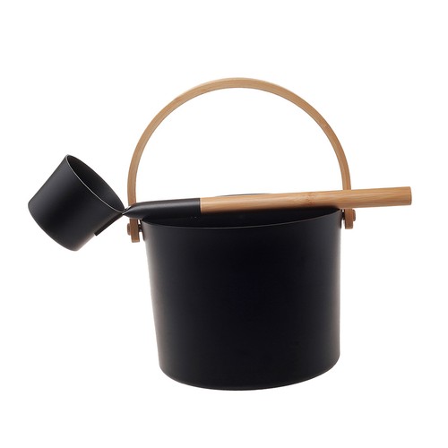 Retro aluminum sauna bucket - sauna,
