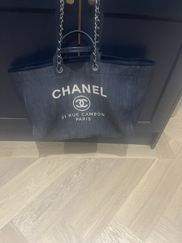 Chanel deauville tote handbag - chanel,