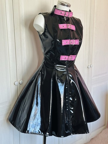 Misfitz blk pink pvc buckle - &,