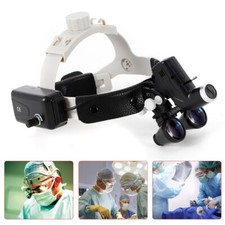 Medical Surgical Dental Headband Loupe Binocular  With LED Headlight