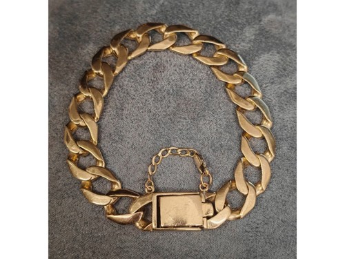 9ct curb half patterned - curb,