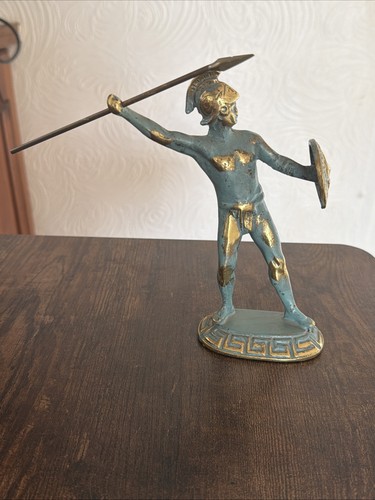 Vintage bronze leonidas greek - vintage,