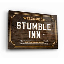 Personalised Welcome Bar Sign