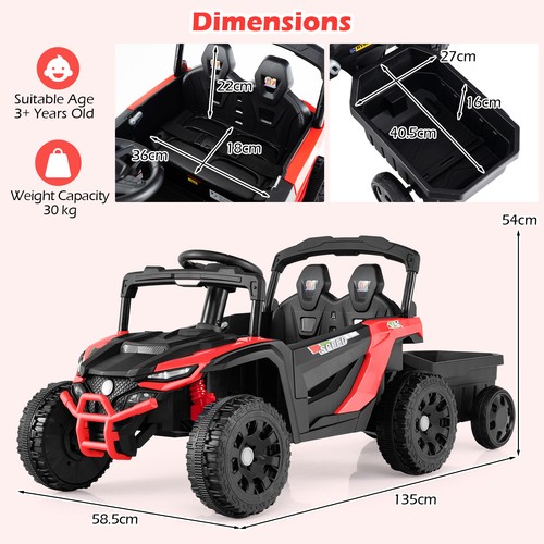 Kids ride tractor electric - ride, on
