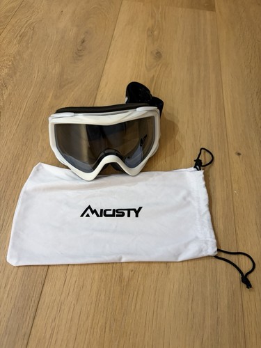 White ski goggles hardly worn - ski,