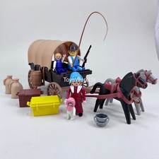 Playmobil 3278 Western Settler Family Covered Wagon  100% Complete