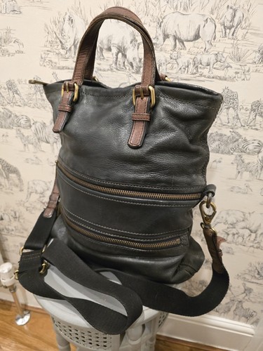 Large fossil genuine dark grey - large,