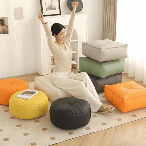 Leather cushion pillow - leather,