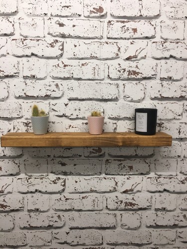 Rustic floating shelf narrow - rustic,