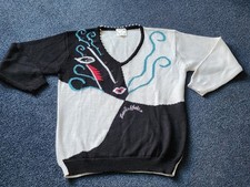  Zandra Rhodes Vintage 1980s Jumper - Size 14 - Fabulous