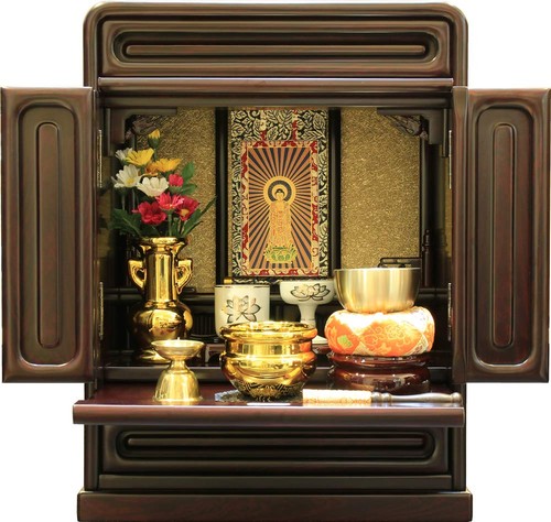 Mini buddhist altar set - buddhist, 17"