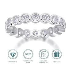 Real 1.8K MOISSANITE Ring +