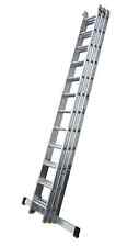 3.4M - 8.4M ALUMINIUM TRIPLE EN131 PROFESSIONAL LADDER  12 RUNG PER SECTION LYTE