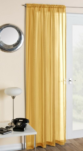 Pair plain voile - 1, curtain
