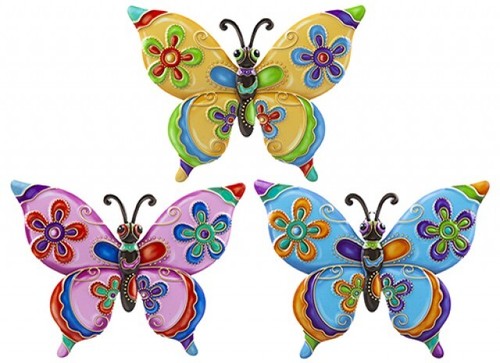 Colourful butterfly metal - colourful,