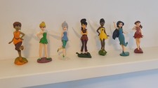 Disney Tinkerbell Fairies Set Of 7 9cm Play Figures Cake Toppers