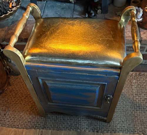 Hand painted art upholstered - hand,