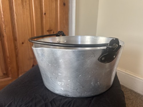 Vintage large aluminium jam - vintage,