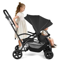 Foldable twin baby stroller - twin,