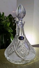 Bohemia crystal ships decanter