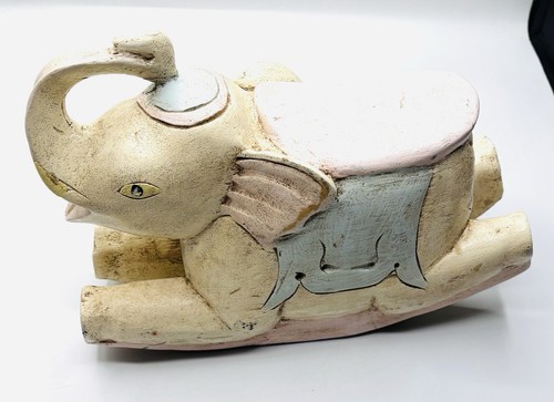 Vintage hand painted wooden - painted,