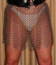 Viking Chainmail Skirt | Aluminum Light Weight Ladies Costume Sexy Style  aa08