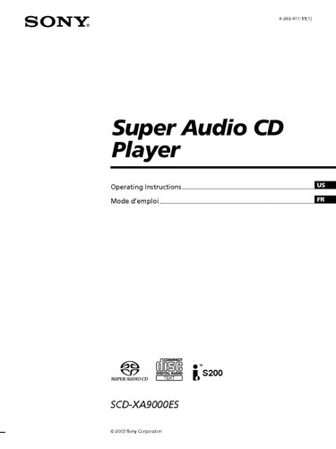 Sony scd xa9000es super - sony, audio