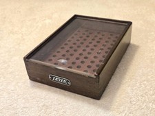 Levin Lathe 8mm Watchmakers Collet Wood Box, Rack Tray Stand Storage Holder, 73