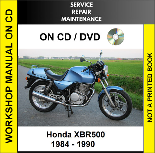 Honda xbr500 1984 - honda, 1986