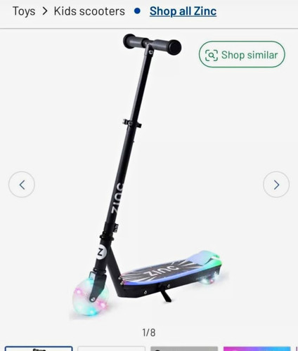 Zinc kids push - push, led