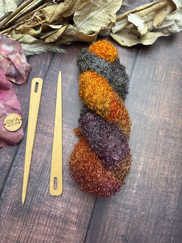 85g hand dyed mohair angora - dyed,