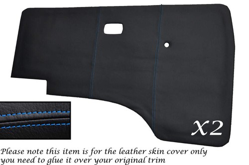 Blue stitch door cards - blue,