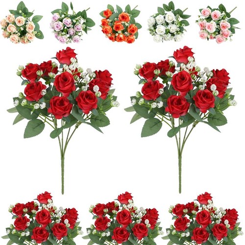 Heads silk rose artificial - 18,