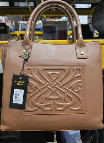 Biba brown embossed leather - biba,