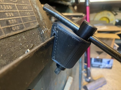 Lathe chuck key holder mount - mount,