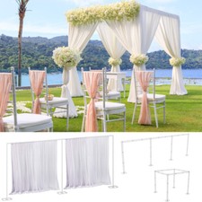 Adjustable Wedding Backdrop Arch Stand Decorative Background Curtain Party Photo