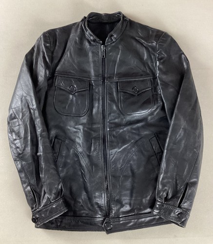 Vintage leather biker jacket - vintage,