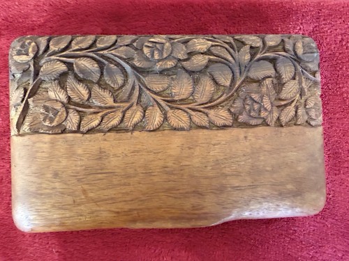 Vintage wooden box - , lid