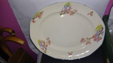 vVintage serving platter "Blossom Time" Collection Royal Tudor Ware 1930- 60