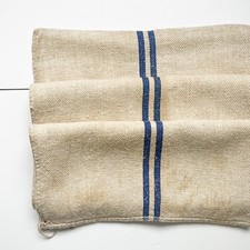 Dark Blue Stripe Grain Sack