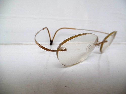 Silhouette titan gold - silhouette, rimless