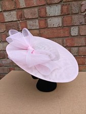 baby pink large fascinator