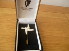 Belleek St Brigid's cross brooch Melvin Craft 325