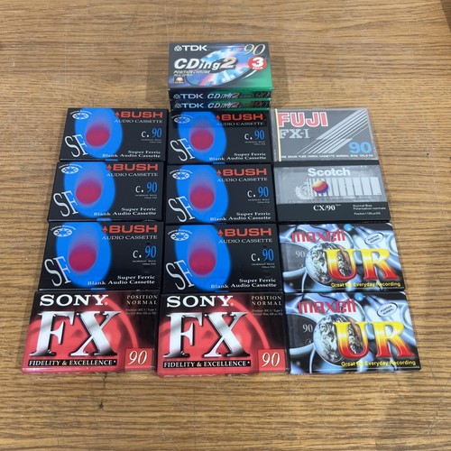 Blank mins cassettes - 15, 90